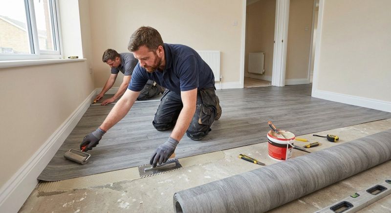 Sheet Linoleum Installation in La Habra, CA