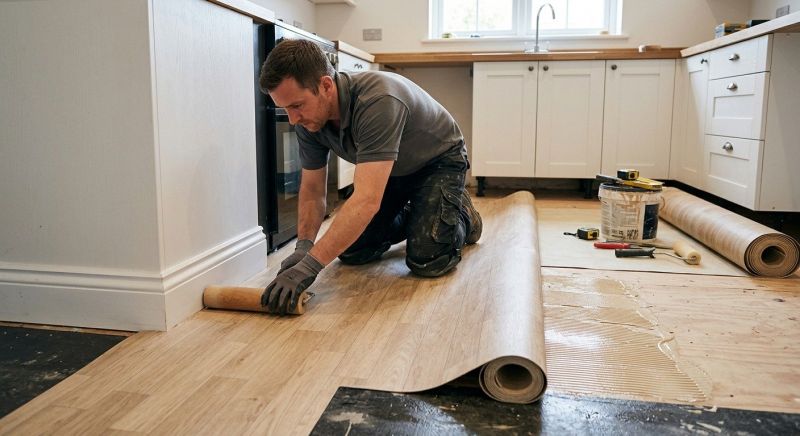 Sheet Linoleum Installation in Los Angeles County, CA